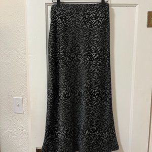 Vetta Reversible Satin Midi Skirt Size M